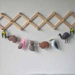 Australian Animal bunting, Australiana Decor, Nursery Decor, Australiana Nursery, Koala Decor, Native Decor, set of 6 Aussie Animal
