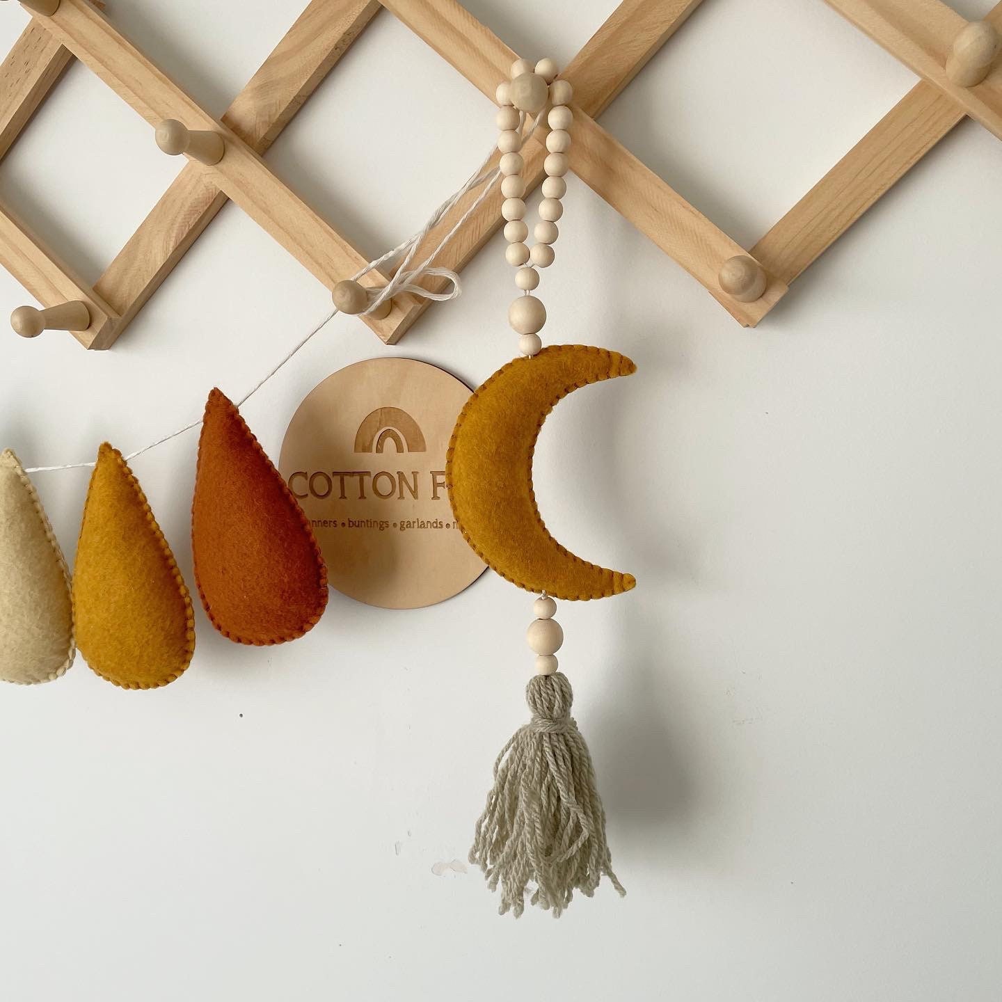 Boho Moon Wall Hanging Boho Decor Moon Decor Nursery Decor Etsy Australia