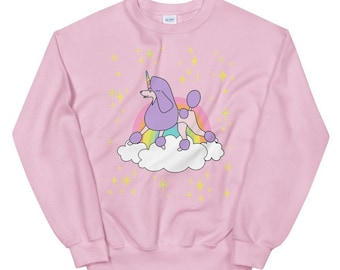 Poodle Unicorn Unisex Sweatshirt, Gift for Poodle Lover