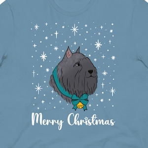 Bouvier de Flanders Merry Christmas Unisex t-shirt