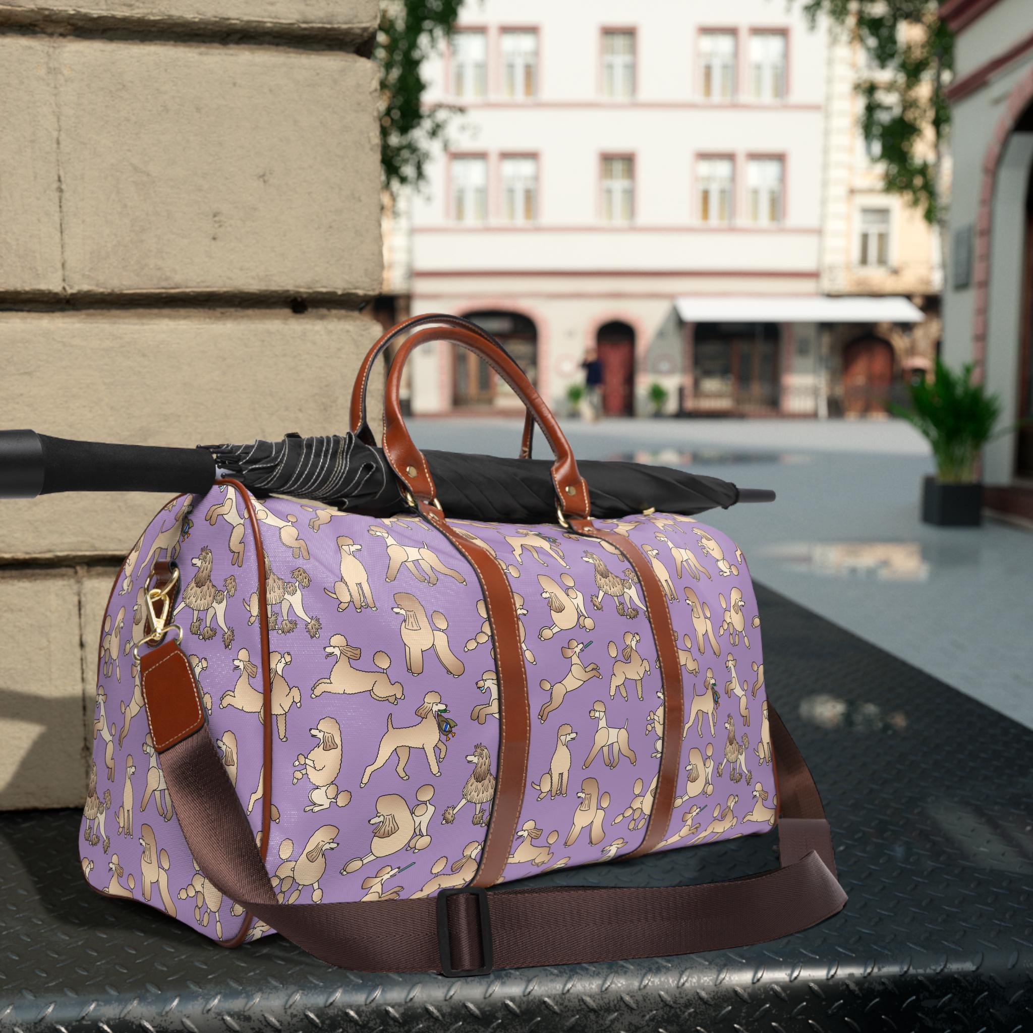 Poodle Power Waterproof Travel Bag ( Custom Colors )