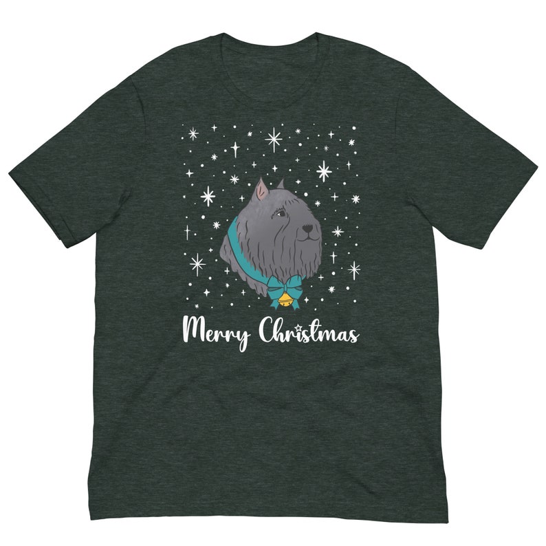 Bouvier de Flanders Merry Christmas Unisex t-shirt