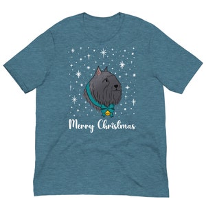 Bouvier de Flanders Merry Christmas Unisex t-shirt