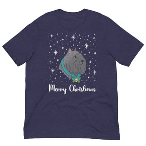 Bouvier de Flanders Merry Christmas Unisex t-shirt