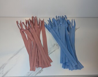 Paquete de cremalleras invisibles de nailon de 10 pulgadas