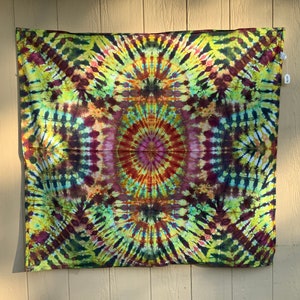 50x50 Tapestries Ice Dye hand made tie dye Cotton fabric .