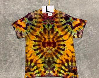 Large  Ice Dye/Tie Dye shirt Gildan 100% cotton - from Toasted Goat Treasures