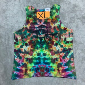 XL - Toasted Goat - Ice Dye Tank top Unisex Tie dye Gildan 100% cotton