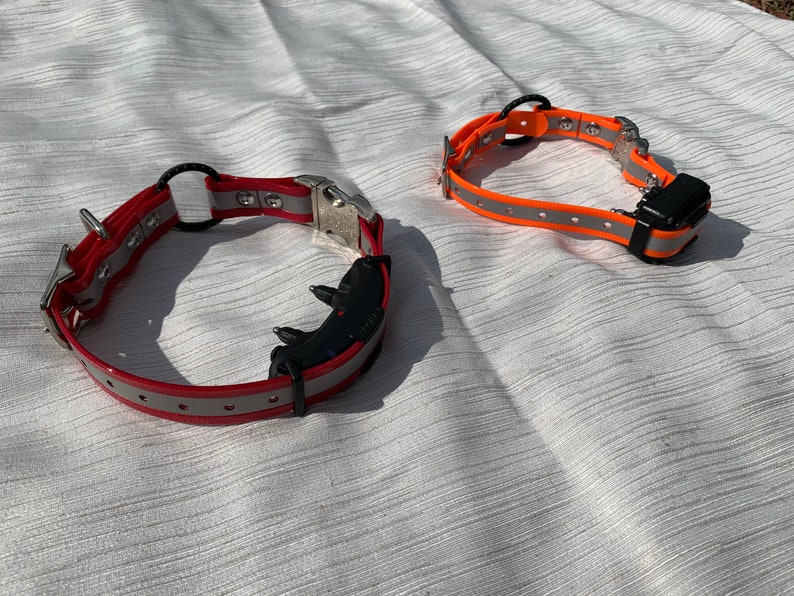 Yellow Biothane Ecollar Strap Quick Release Bungee Ecollar Etsy