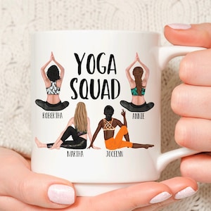 Yoga Friends Gift, Yoga Lover, Yoga Custom Gift, Personalized Coffee Mug, Gift for Her, Custom Mug, Gift for Friends, Customized Mug, Yoga
