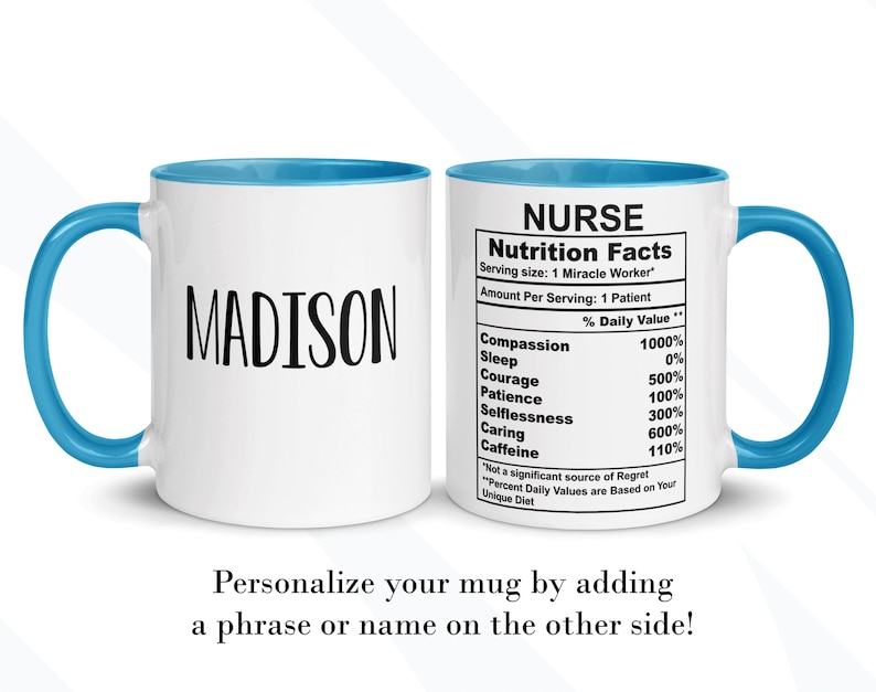 COFFEEMUGHOUSE Nurse Nutrition Facts Mug - Thumbnail 2