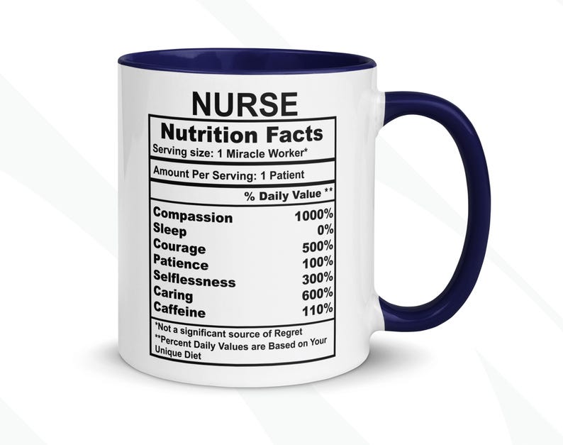 COFFEEMUGHOUSE Nurse Nutrition Facts Mug - Thumbnail 4