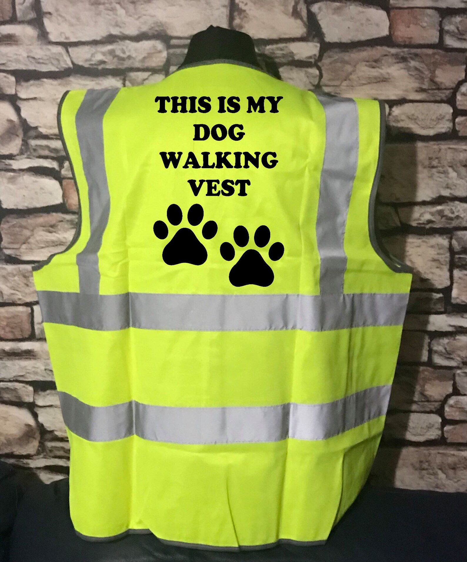 This is My Dog Walking Vest High Viz Vis Waistcoat Safety Etsy UK
