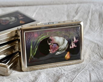 Metal Cigarette Case Game of Thrones Art Tobacco Case Fire and Blood Case  for Cigarettes