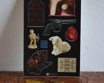 Sad Little Relics illustrated vinyl sticker sheet