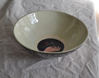 Hand ceramic bowl