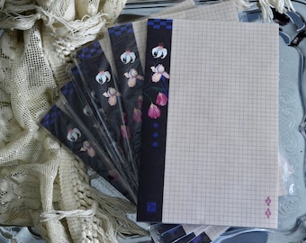 Petals grid paper memo pad 5.5x8.5"
