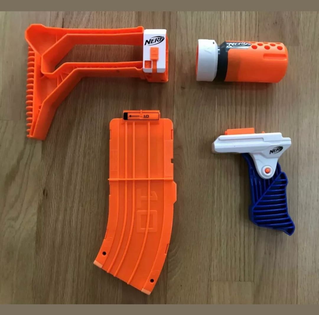Accessoires Nerf Elite 2 0 Commander NERF Elite Attachments Stock Barrel Extension 10 Round Mag - Etsy Canada