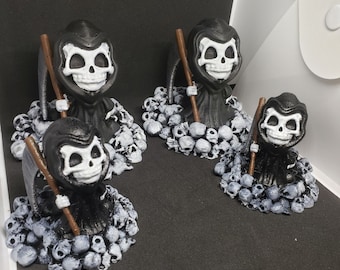 Grim Reaper Halloween Decoration or Centerpiece 3D Printed and Handpainted