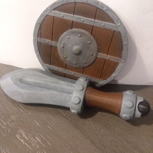 3D printed Baby Announcement/Photo Prop items Sword with Shield