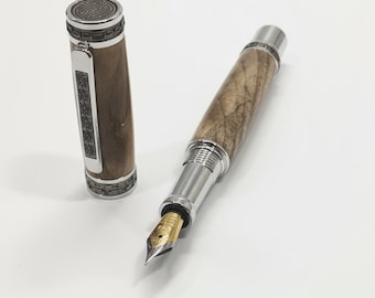 The Artisan's Legacy: Hand-Turned Wood Fountain Pen