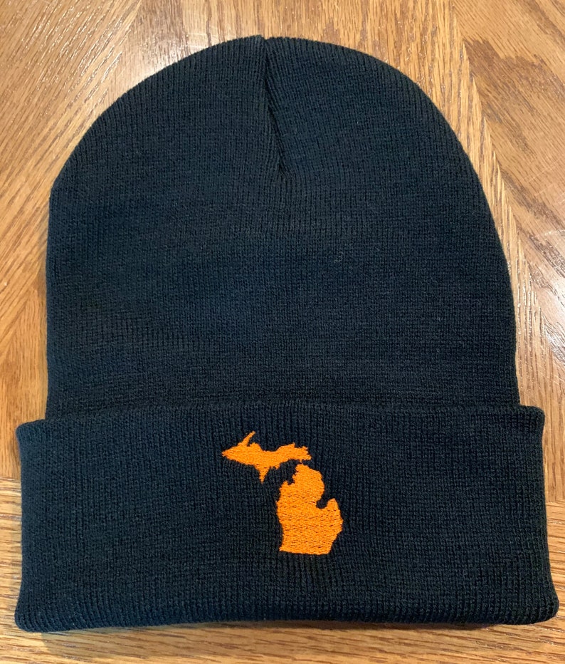 Michigan Winter Hats, up North Winter Beanie Comfy Winter Hats, Puff