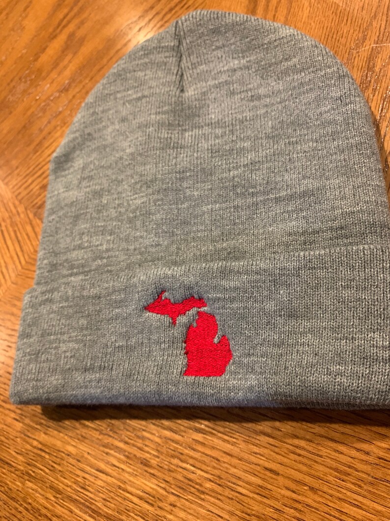 Michigan Winter Hats, up North Winter Beanie Comfy Winter Hats, Puff