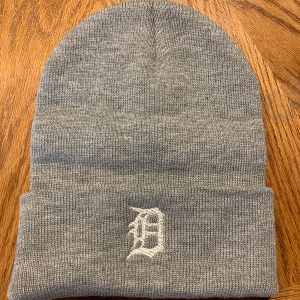 Detroit hat, English d winter hat, Detroit Winter Hat, Detroit Tigers