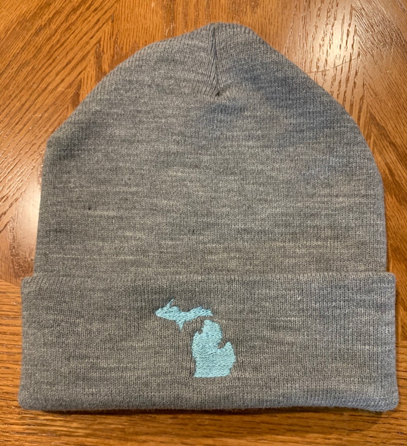 Michigan Winter Hats, up North Winter Beanie Comfy Winter Hats, Puff