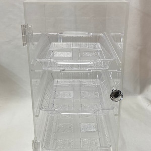 3 Tray  bakery . Counter display case. Donuts pastry cookies