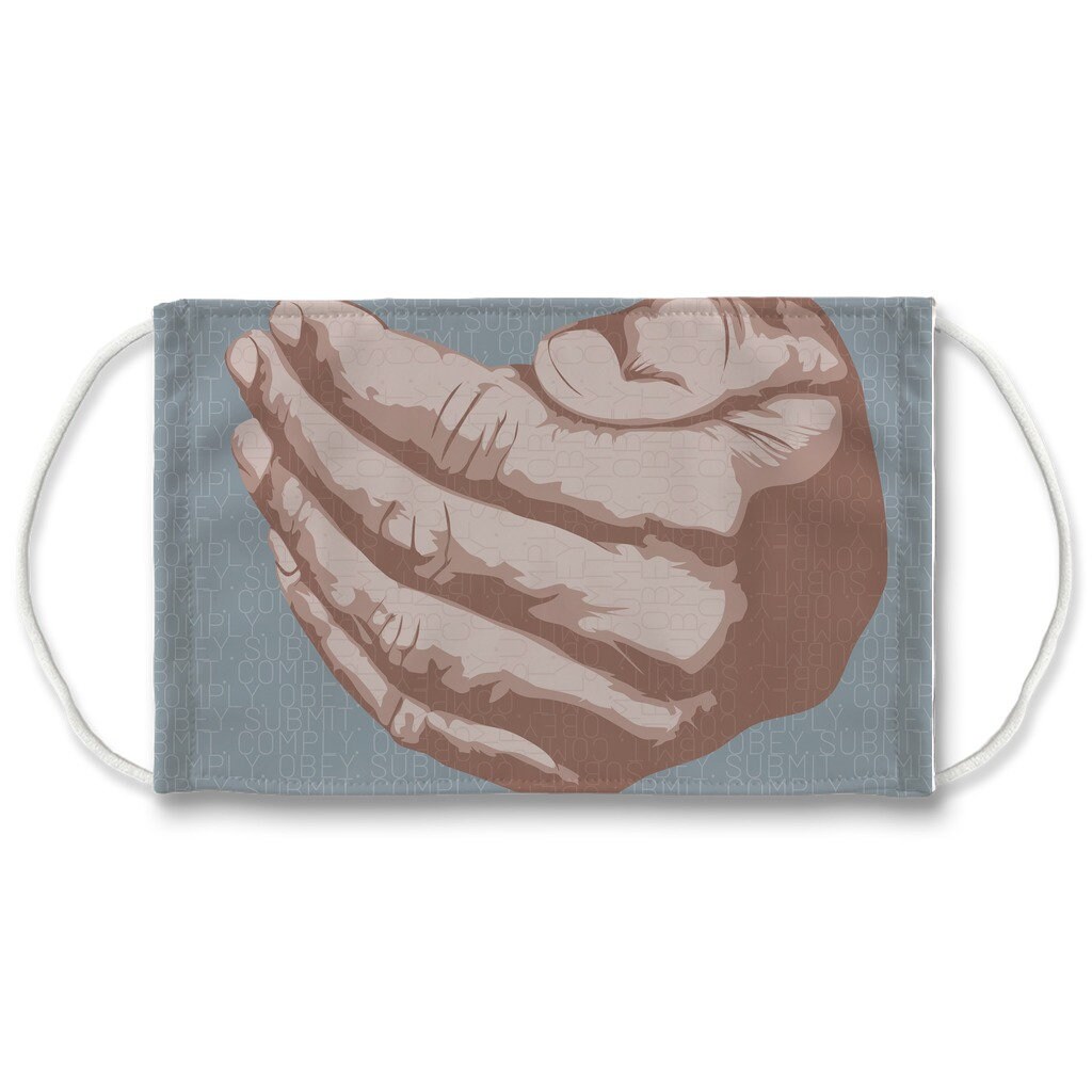 Big Brother Obey. Submit. Comply Sublimation Face Mask, 7 Layers Face