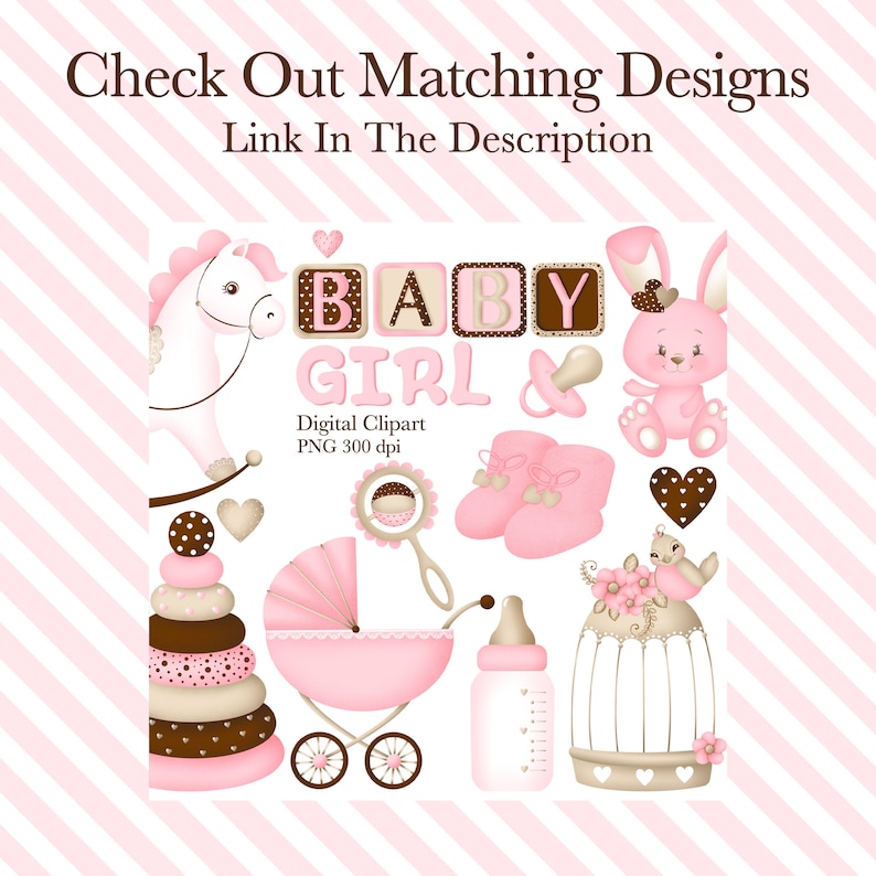 Baby Girl Clipart Baby Clipart 1st Birthday Clipart Baby Etsy