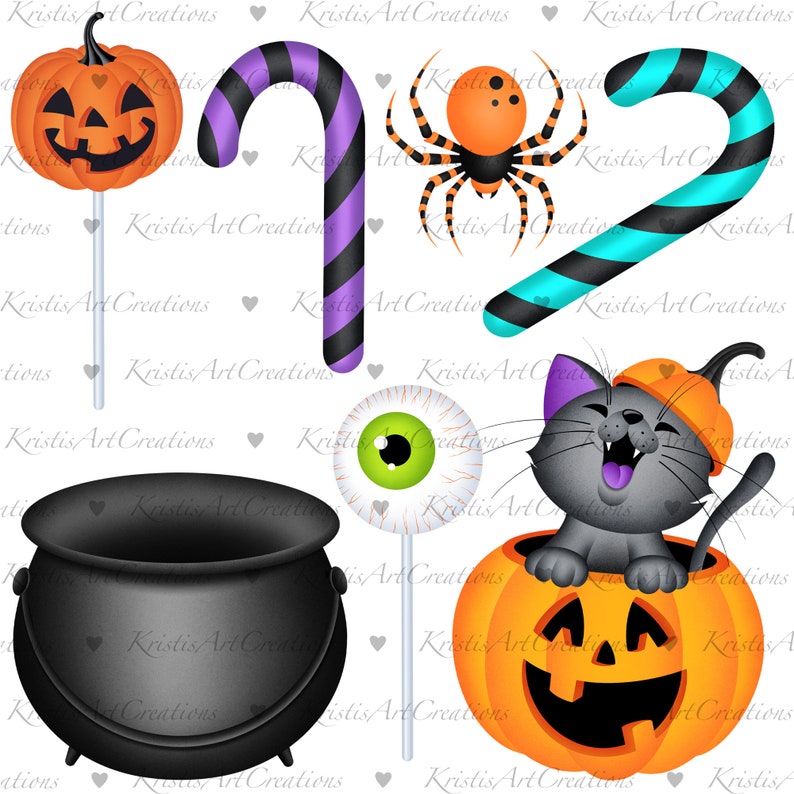 Happy Halloween Clipart, Halloween Clipart, Gnomes, Pumpkin Clipart