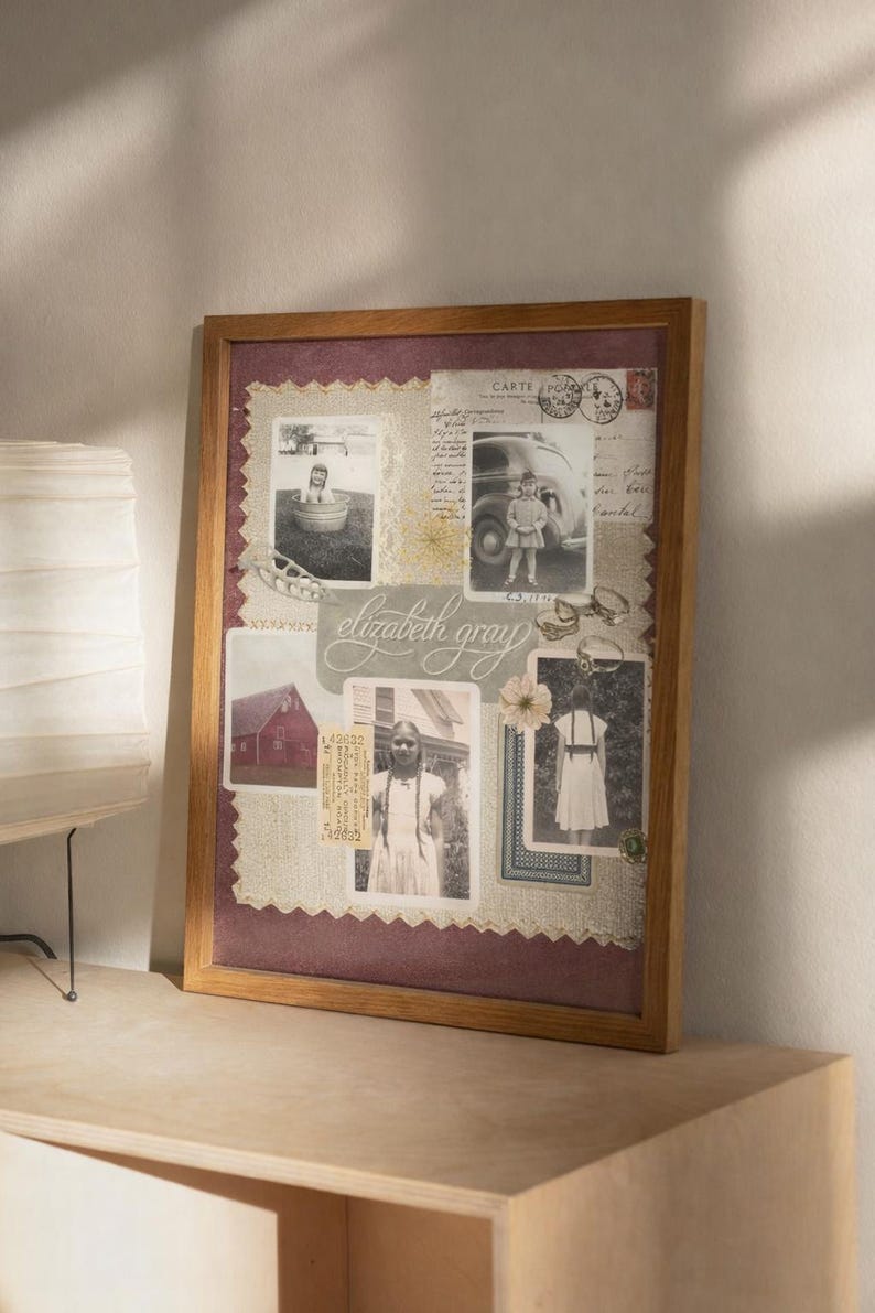 In Memory Collge Custom in Loving Memory Collage, Memorial Photo Print, Personalized ...