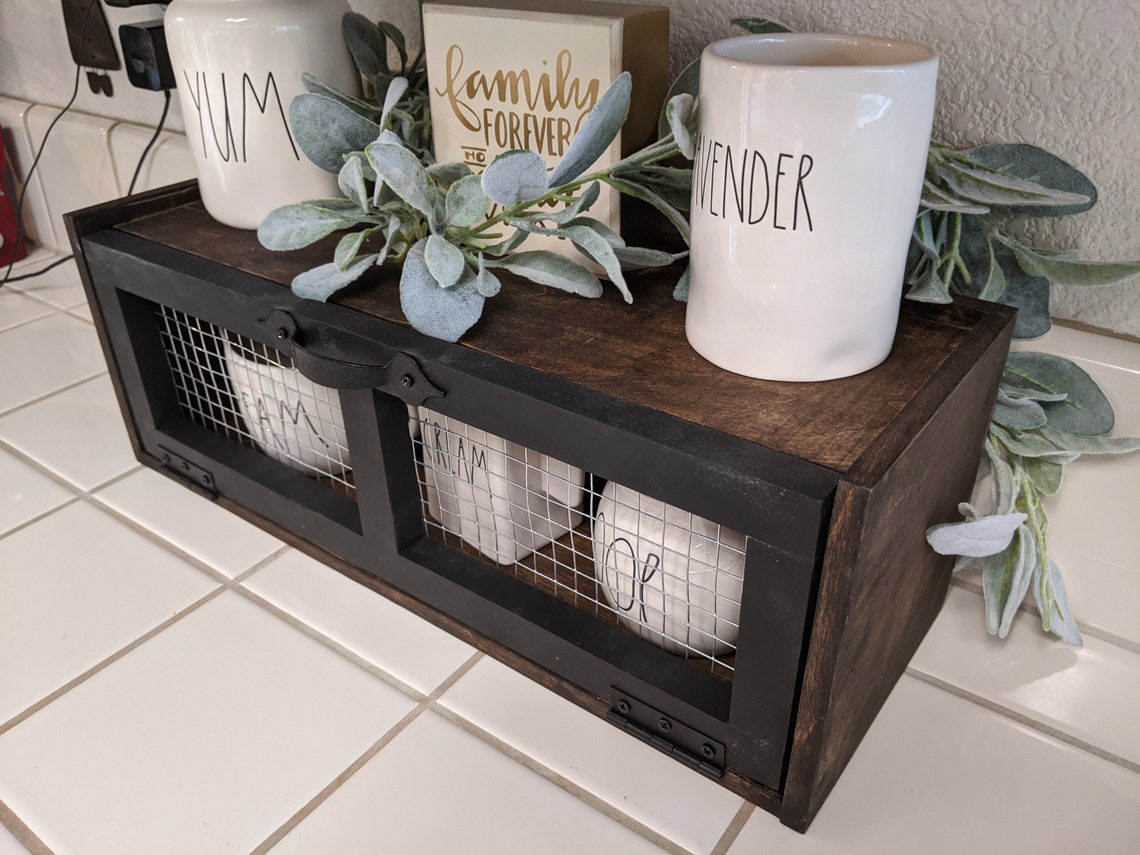 Chicken Wire Wall Shelf Kitchen Counter Shelf Box Etsy