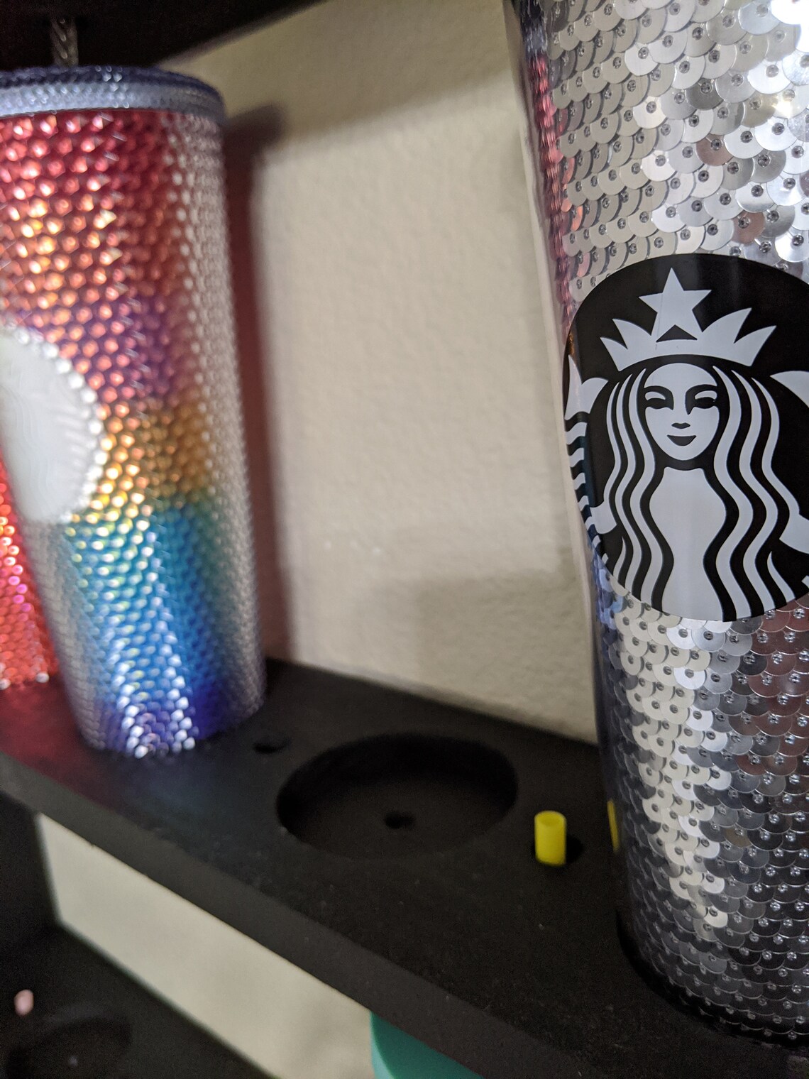 Starbucks Tumbler Cup Cold Cup Holder Rack Shelf Display Etsy