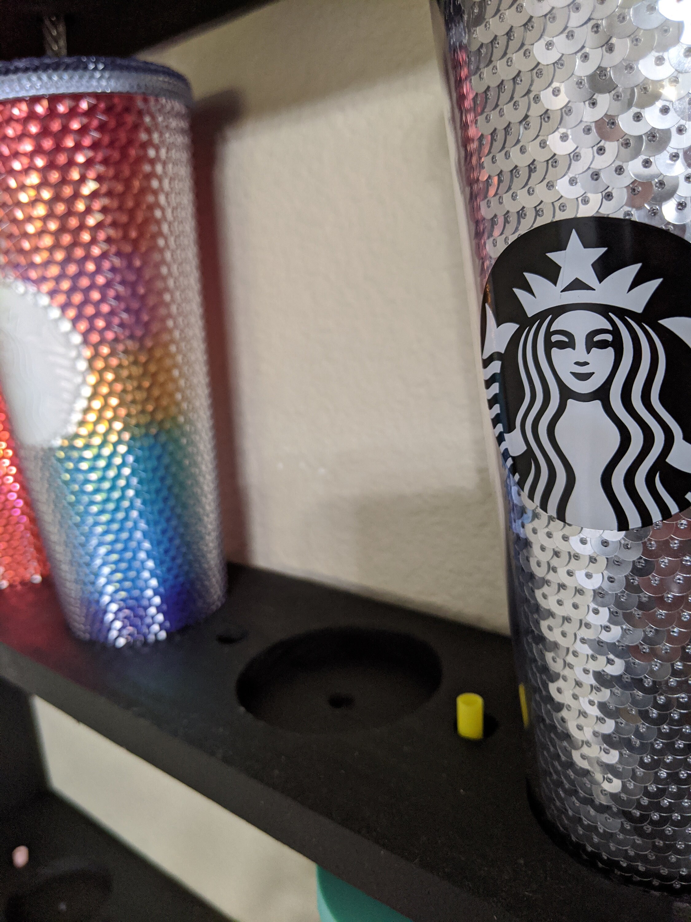 Starbucks Tumbler Cup Cold Cup Holder Rack Shelf Display Etsy