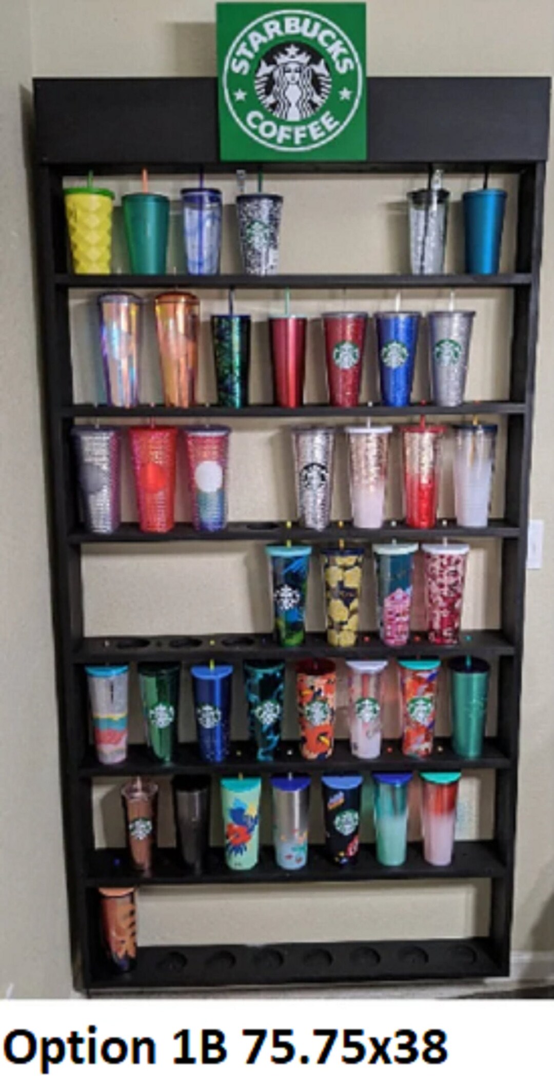 Great For Our Starbucks Cups !!! Bottle Cup Storage Multi-Layer Transp