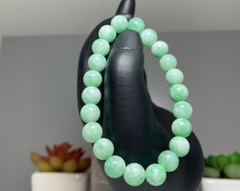 Grünes Jade Perlen Armband