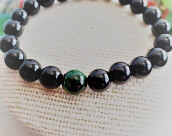 Thin Green Line Bracelet