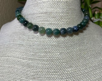 Moss Agate Choker