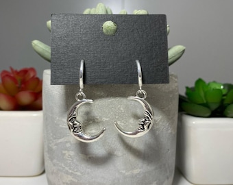 Clip-On Moon Earrings