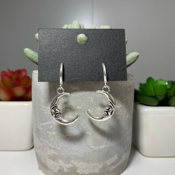Moon Earrings Etsy