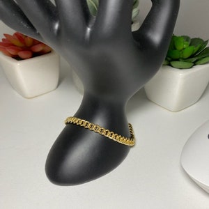 18k Gold-Filled Cuban Curb Chain Bracelet