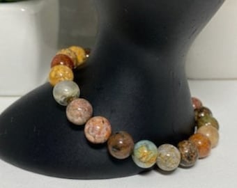 Blumen Ozean Jaspis Perlen Armband