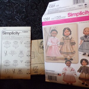 Uncut simplicity sewing pattern 0218 simplicity 18 doll clothes one size FF Uncut simplicity sewing pattern 0218 simplicity 18 doll clothes one size FF