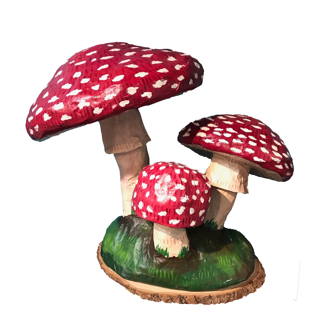 Paper Mâché Mushroom Sculpture Etsy
