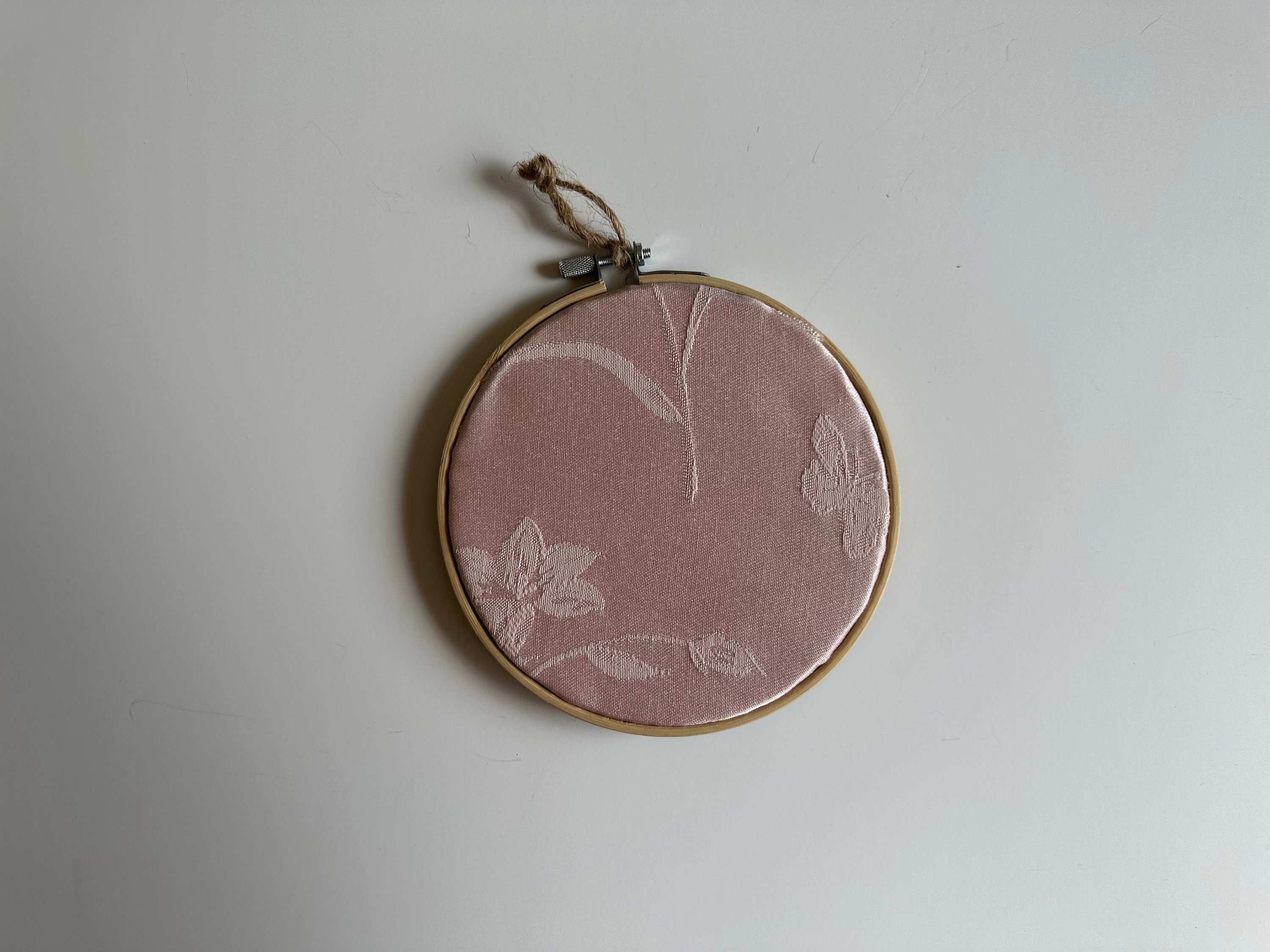 Silk Roses Ribbon Embroidery Wall Hanging Art in Wooden Hoop 6 ...