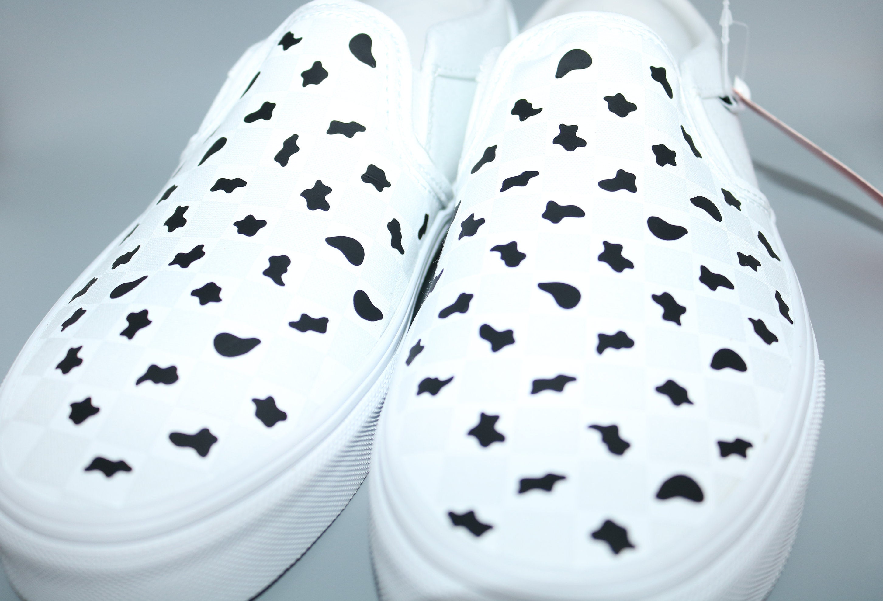 brown cow print vans