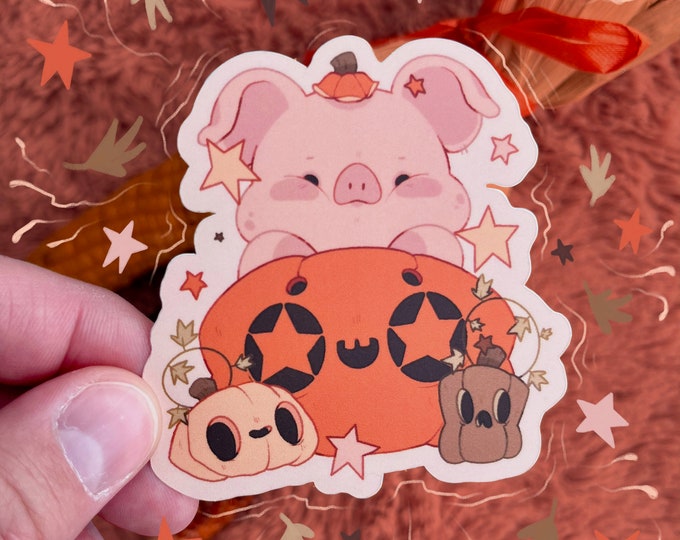 Vinyl 2.5" x 2.7" Matte Pumpkin Darling Sticker